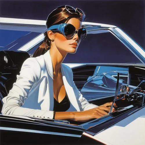 mcquarrie,vettriano,converium,lebaron,retro women,struzan,ford thunderbird,brubaker,trafficante,t bird,edsel,colecovision,businesswoman,retro woman,moneypenny,mcquary,car dealer,woman in the car,mcquade,roadmaster,Conceptual Art,Sci-Fi,Sci-Fi 23