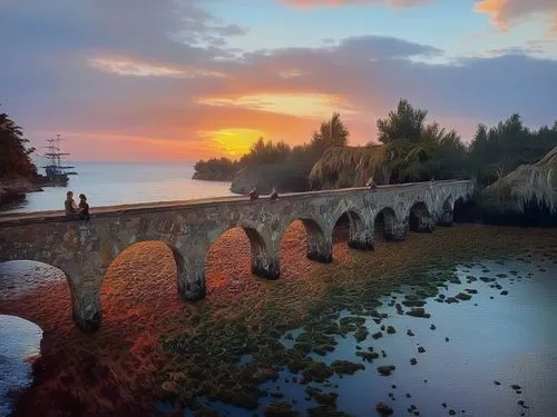 old bridge,scenic bridge,arch bridge,stone bridge,devil's bridge,dragon bridge,tied-arch bridge,mackinac island,railroad bridge,bridge arch,hangman's bridge,humpback bridge,bailey bridge,mackinac brid