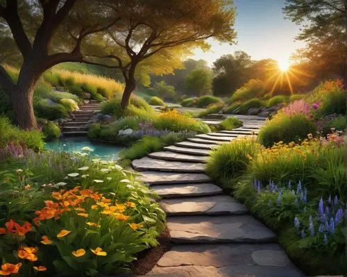 pathway,nature garden,flower garden,to the garden,the mystical path,nature wallpaper,beautiful garden flowers,splendor of flowers,wooden path,cottage garden,towards the garden,jardin,walkway,garden of eden,the path,winding steps,summer border,home landscape,path,forest path,Photography,Artistic Photography,Artistic Photography 05