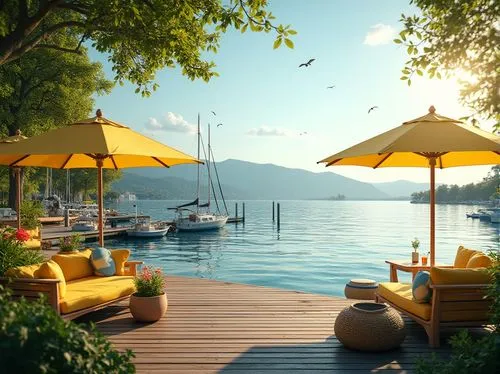 lake geneva,lake annecy,boat dock,lake lucerne,lake cuomo,waterfront,lake lucerne region,summer cottage,spiez,annecy,attersee,lakeside,lake como,lake zurich,lake maggiore,house by the water,idyllic,lake thun,3d rendering,lefay,Photography,General,Realistic