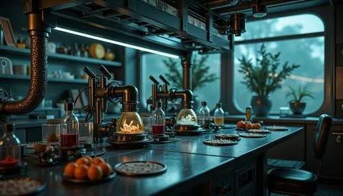 kitchen,kitchen interior,the kitchen,chemical laboratory,chefs kitchen,laboratory,halloween scene,diner,vintage kitchen,big kitchen,victorian kitchen,kitchen shop,retro diner,kitchen table,apothecary,3d render,halloween background,kitchens,kitchen design,autumn decor