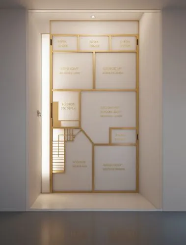 gold wall,levator,metallic door,search interior solutions,dialogue window,gold stucco frame,Photography,General,Realistic