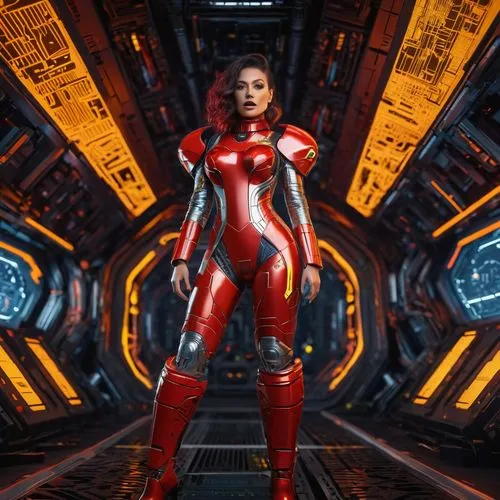 symetra,nova,red super hero,darth talon,scarlet witch,space-suit,captain marvel,andromeda,ironman,neottia nidus-avis,merc,red,cyborg,red chief,spacesuit,lady medic,alien warrior,red matrix,lady in red,red skin,Photography,General,Sci-Fi