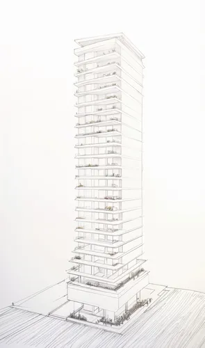 unbuilt,residential tower,revit,high-rise building,high rise building,renaissance tower