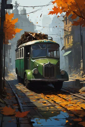 tram,street car,streetcar,trolley bus,trolleybus,autumn morning,trolley train,tramway,one autumn afternoon,autumn day,trolley,cablecar,tram road,autumn camper,trolleybuses,autumn scenery,city bus,autumn light,autumn sun,school bus,Conceptual Art,Sci-Fi,Sci-Fi 01