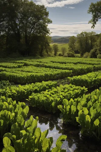 vegetables landscape,lilly of the valley,vegetable field,north yorkshire,green fields,yorkshire,north yorkshire moors,green landscape,stock farming,lilies of the valley,bracken,butterbur,tea field,yorkshire dales,brook landscape,derbyshire,wild celery,green meadows,aquatic plants,fodder plants,Photography,Documentary Photography,Documentary Photography 31