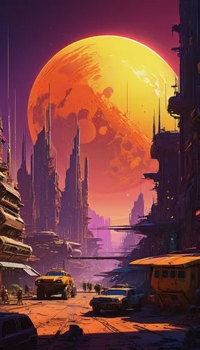 futuristic landscape,alien planet,barsoom,coruscant,alien world,lunar landscape,cityscape,ancient city,fantasy city,fantasy landscape,extrasolar,barrayaran,cybercity,gas planet,cybertown,scifi,homeworld,metropolis,kornak,minbari,Conceptual Art,Sci-Fi,Sci-Fi 01