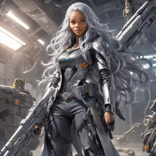 ororo,lilandra,afrofuturism,cyberangels,xeelee,laureline,Digital Art,Anime