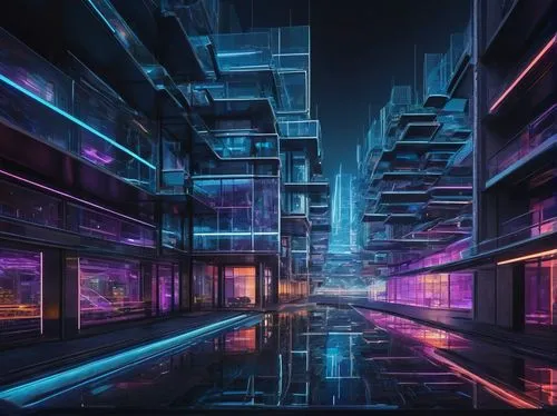 cybercity,cyberpunk,cybertown,cyberscene,futuristic,hypermodern,futuristic landscape,cyberia,colorful city,cybernet,cyberport,microdistrict,cyberview,city at night,cityscape,metropolis,polara,urban,tron,wavevector,Illustration,Paper based,Paper Based 29