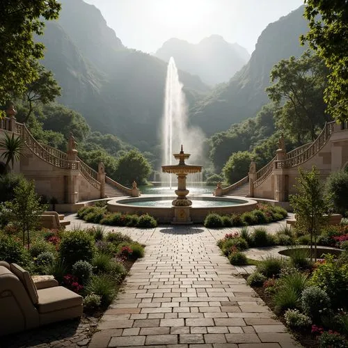 rivendell,theed,monastery garden,fountain,stone fountain,garden of the fountain,garden of eden,gondolin,alfheim,fountain pond,fountains,secret garden of venus,brunnen,water fountain,tirith,decorative fountains,spa water fountain,canton of glarus,beauty scene,gardens