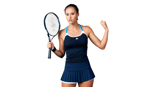 Dark tennis court, nighttime, dimly lit, spotlight on tennis racket, athletic girl, tennis outfit, short skirt, sporty hairstyle, sweat droplets on forehead, intense facial expression, gripping tennis