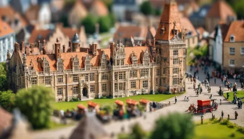 After Sir Anthony van Dyck,tilt shift,westminster palace,gdańsk,london buildings,wroclaw,houses of parliament,palace of parliament,townscape,medieval town,city of münster,parliament,lübeck,3d renderin