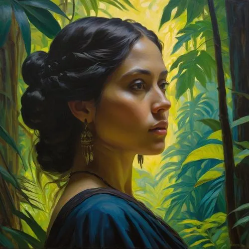 tretchikoff,romantic portrait,mystical portrait of a girl,fantasy portrait,polynesian girl,habanera,woman portrait,oil painting on canvas,oil painting,turlington,hispaniolan,liliana,portrait of a girl,artist portrait,portrait of a woman,hildebrandt,jasmine,heatherley,rosita,sade,Art,Classical Oil Painting,Classical Oil Painting 20