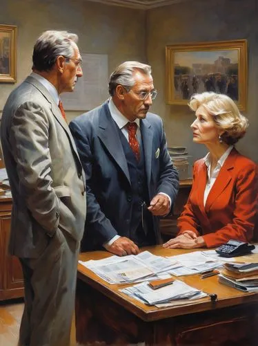 advisers,rehnquist,litigators,attorneys,presidencies,contemporary witnesses,Conceptual Art,Oil color,Oil Color 03