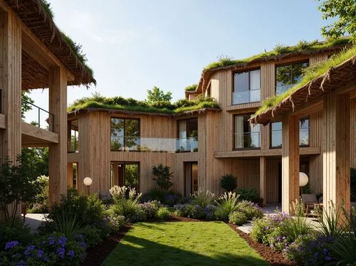 landscaped,timber house,grass roof,ecovillages,landscape designers sydney,dunes house,garden elevation,landscape design sydney,forest house,amanresorts,bamboo plants,landscaping,treehouses,bungalows,earthship,garden design sydney,beautiful home,ecovillage,bendemeer estates,xerfi