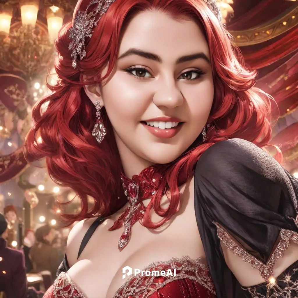 Satine in Moulin Rouge, red hair, head jewels ,melisandre,queen of hearts,demelza,satine,gothel,victorian lady,mezzosoprano,messalina,operetta,taleyarkhan,victoriana,fantasy portrait,musetta,rosella,y