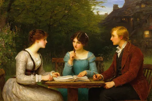 courtship,young couple,playing cards,card game,card table,chess game,romantic scene,tutor,playing card,love letter,children studying,conversation,summer evening,card lovers,engagement,english draughts,play cards,deck of cards,idyll,binding contract,Art,Classical Oil Painting,Classical Oil Painting 13