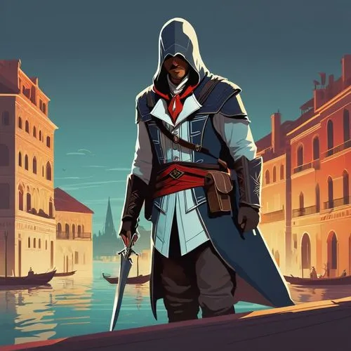 ezio,kenway,assassin,arno,venedig,haytham,Illustration,Vector,Vector 05