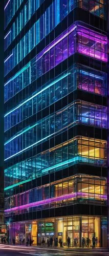 colored lights,vdara,tetris,glass building,colorful light,tel aviv,enernoc,largest hotel in dubai,colorful facade,colorful glass,office building,office buildings,rotana,escala,pc tower,strijdom,aetna,vivid sydney,un building,techno color,Illustration,Retro,Retro 24