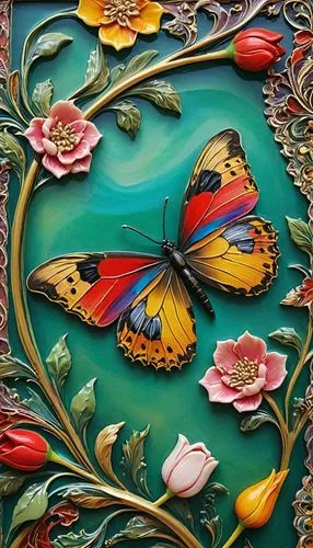 butterfly background,butterfly floral,ulysses butterfly,butterfly pattern,rainbow butterflies,peacock butterfly,tropical butterfly,peacock butterflies,butterflies,butterfly on a flower,french butterfly,butterfly,flower painting,glass painting,floral rangoli,passion butterfly,julia butterfly,butterfly swimming,moths and butterflies,floral ornament,Illustration,Realistic Fantasy,Realistic Fantasy 16