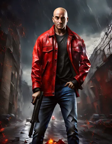 carmine,gangstar,red super hero,vladimir,fury,red hood,kingpin,action-adventure game,fire background,dean razorback,game art,renegade,game illustration,portrait background,big hero,world digital painting,bomber,mobile video game vector background,sanshou,power icon