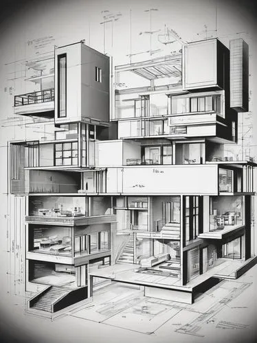 revit,lasdun,habitaciones,cantilevers,sketchup,archigram,multistorey,multistory,architect plan,architectura,unbuilt,kirrarchitecture,habitat 67,corbu,multilevel,rectilinear,arquitectonica,kundig,modern architecture,lofts,Photography,Black and white photography,Black and White Photography 08