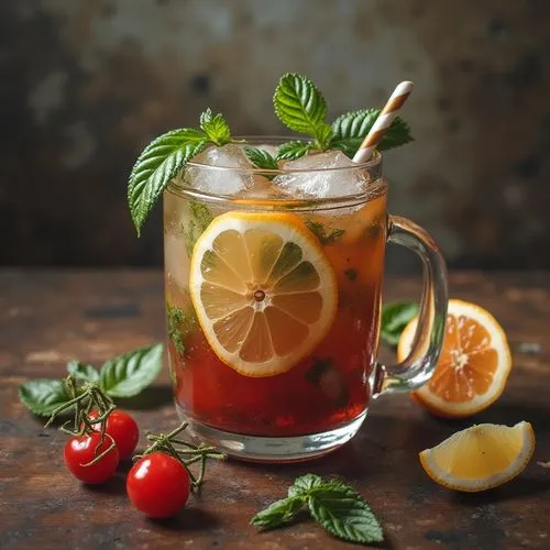 ice lemon tea,pimms,fruit tea,pimm,lemon tea,sangria