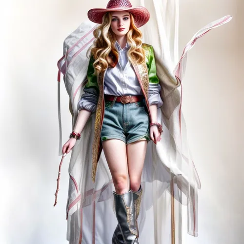 cowgirl,fashion illustration,fashion vector,countrygirl,hatter,straw hat,ranger,fashion sketch,sci fiction illustration,costume design,sheriff,leather hat,pilgrim,farmer,pointed hat,katniss,scythe,cowboy hat,clary,white boots