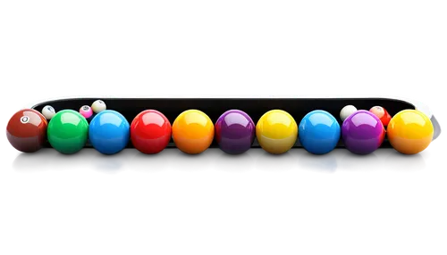 Colorful billiard balls, carambola design, glossy surface, reflective lighting, detailed texture, 3D rendering, high-angle shot, shallow depth of field, vibrant colors, realistic physics, dynamic comp