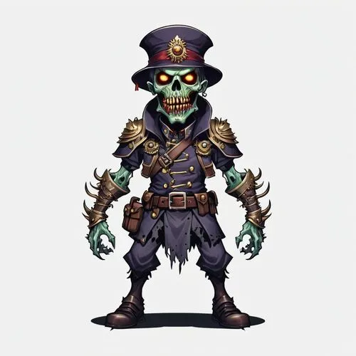 lechuck,pirate,swashbuckler,jiangshi,pirate treasure,blackbeard,Illustration,Abstract Fantasy,Abstract Fantasy 11