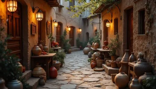 medieval street,morocco lanterns,souks,souk,narrow street,nativity village,tagines,casbah,the cobbled streets,riad,kasbah,old linden alley,marrakesh,la kasbah,tlaquepaque,alley,townscapes,pottery,old city,medieval town,Photography,General,Realistic