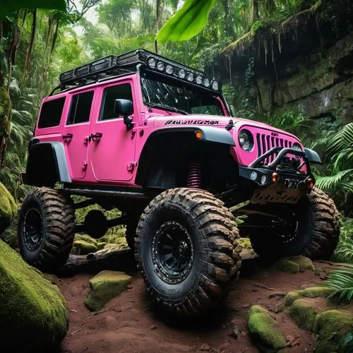 jeep rubicon,jeep wrangler,jeep honcho,jeep,jeep cj,all-terrain,off road toy,off-road outlaw,willys jeep,wrangler,jeeps,jeep dj,off-roading,off-road vehicle,hot pink,offroad,off-road car,off-road,off road vehicle,pink vector,Photography,General,Fantasy