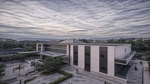 night view with clear sky
,shenzhen vocational college,universiti malaysia sabah,performing arts center,music conservatory,christ chapel,university library,business school,hongdan center,new building,