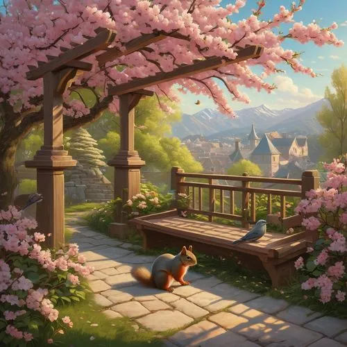 japanese sakura background,springtime background,spring morning,the cherry blossoms,sakura tree,sakura background,spring background,spring blossoms,sakura trees,cherry blossoms,cherry blossom tree,spring blossom,takato cherry blossoms,landscape background,sakura blossom,spring bloom,sakura blossoms,cherry blossom,home landscape,blossom tree,Illustration,Realistic Fantasy,Realistic Fantasy 27