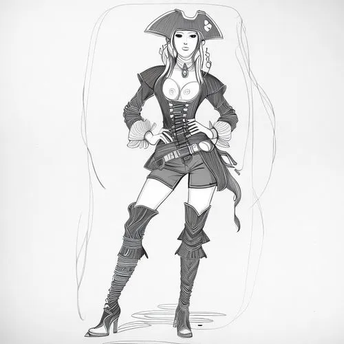 pirate,pirates,pirate treasure,costume design,jolly roger,fashion sketch,musketeer,piracy,black pearl,pirate flag,fashion illustration,the sea maid,game drawing,galleon,sailor,fashion vector,cowgirl,p