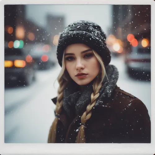 winter hat,white fur hat,girl wearing hat,winter background,beanie,winterblueher,snowflake background,the snow queen,snowy,snow scene,wintry,blonde girl with christmas gift,knit hat,in the snow,winter,winters,christmas snowy background,winter mood,elsa,winter dream,Conceptual Art,Oil color,Oil Color 11