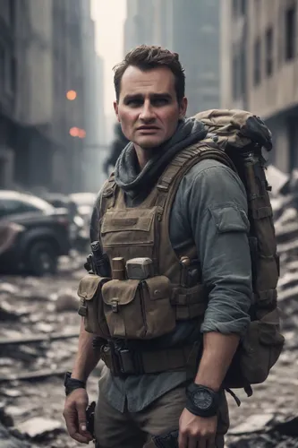 combat medic,mercenary,lost in war,ballistic vest,cargo,paratrooper,medic,cargo pants,gi,backpack,war correspondent,nomad,eod,khaki,soldier,rifleman,rapini,war veteran,sniper,solider,Photography,Cinematic