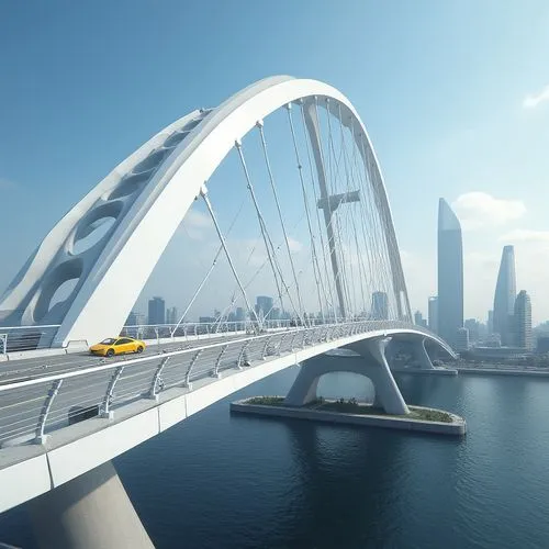 cable-stayed bridge,skybridge,superhighways,skyway,megaproject,dubay,megaprojects,aerobridges,rainbow bridge,lusail,3d rendering,songdo,calatrava,soundbridge,centerbridge,render,pudong,united arab emirates,sharq,skylink,Photography,General,Realistic