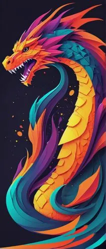 painted dragon,dragon design,chinese dragon,dragon,chinese water dragon,fire breathing dragon,dragon fire,wyrm,dragon li,flame spirit,vector illustration,dragon boat,dragon lizard,dragons,eastern water dragon,basilisk,golden dragon,gryphon,vector graphic,vector design,Illustration,American Style,American Style 09