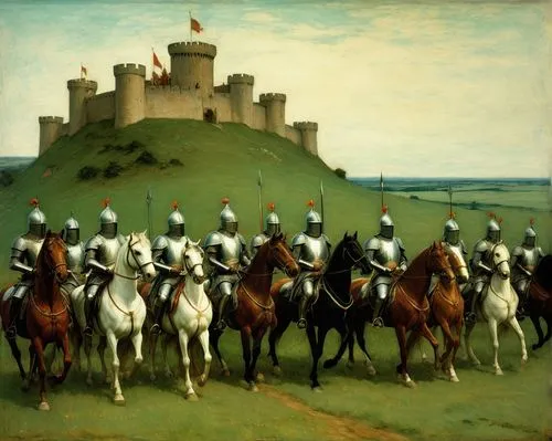 caravelli,cuirassiers,burgundians,uccello,lusitanos,agincourt,Art,Classical Oil Painting,Classical Oil Painting 44