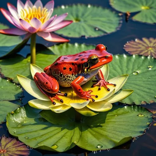 pond frog,frog background,water frog,pond flower,bull frog,pelophylax,Photography,General,Realistic