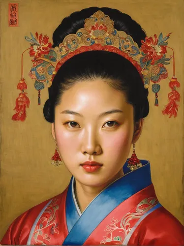 chinese art,oriental painting,oriental girl,geisha girl,oriental princess,geisha,asian woman,oriental,dongfang meiren,inner mongolian beauty,peking opera,japanese art,taiwanese opera,japanese woman,yi sun sin,luo han guo,tong sui,yunnan,shuanghuan noble,korean culture,Art,Classical Oil Painting,Classical Oil Painting 37