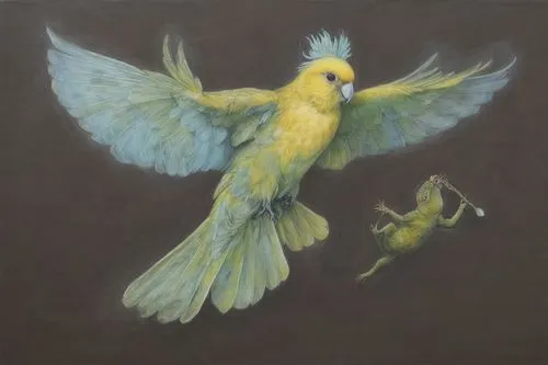 amazing painting ,golden parakeets,bird painting,yellow parakeet,aguiluz,yellowbird,yellow-green parrots,yellow green parakeet,hummingbirds,bellbird,flying birds,finch bird yellow,yellow robin,budgeri