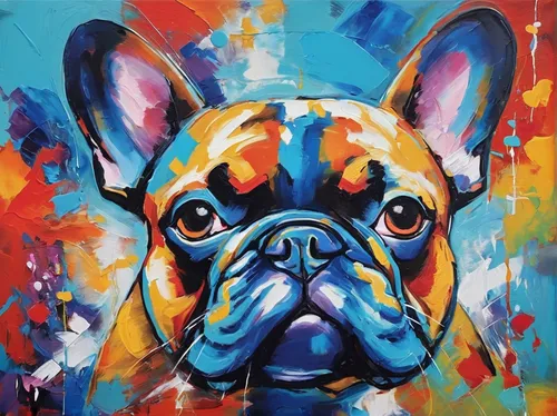 french bulldog blue,french bulldog,the french bulldog,bulldog,peanut bulldog,frenchie,french bulldogs,australian bulldog,boston terrier,toy bulldog,continental bulldog,painting technique,pug,renascence bulldogge,graffiti art,popart,animal portrait,dog drawing,english bulldog,valley bulldog,Conceptual Art,Oil color,Oil Color 20