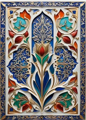 patterned wood decoration,wall panel,panel,khamsa,azulejos,cloisonne,Illustration,Realistic Fantasy,Realistic Fantasy 43