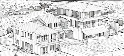 wooden houses,isometric,escher village,house drawing,houses clipart,houses,kirrarchitecture,escher,roofs,mountain huts,house roofs,blocks of houses,row of houses,row houses,townhouses,mountain settlement,eco-construction,half-timbered houses,roof construction,crane houses,Design Sketch,Design Sketch,None