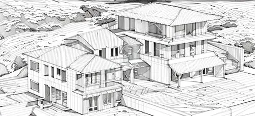 wooden houses,isometric,escher village,house drawing,houses clipart,houses,kirrarchitecture,escher,roofs,mountain huts,house roofs,blocks of houses,row of houses,row houses,townhouses,mountain settlem