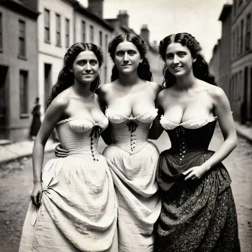 foundresses,negligees,deaconesses,irishwomen,the three graces,edwardians,Photography,Black and white photography,Black and White Photography 15