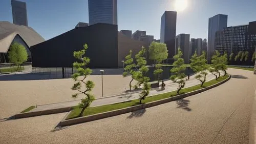 3d rendering,urban park,urban design,bicycle path,paved square,parking lot under construction,urban development,daylighting,oval forum,bike path,bicycle lane,smart city,barangaroo,urban landscape,corten steel,public space,render,landscape design sydney,transport hub,hudson yards,Photography,General,Realistic