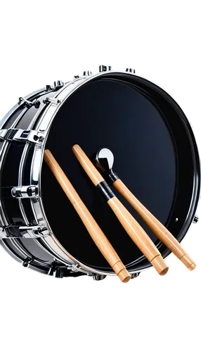 Drumroll audio, shiny metal drum, rolling sound waves, detailed drumsticks, dynamic microphone, studio recording equipment, sleek black drumhead, silver metal rim, wooden drum body, warm stage lightin